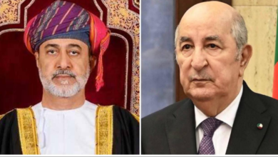 Photo of  تبون يتلقى تهاني سلطان عُمان بعيد الأضحى