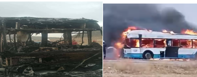 Photo of احتراق حافلة لنقل العمال في تبسة دون إصابات